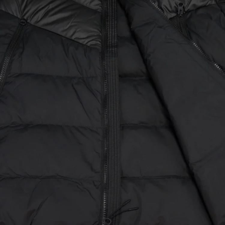 New Nike Men Logo Casual Hooded Down Jacket Black DV0754-010