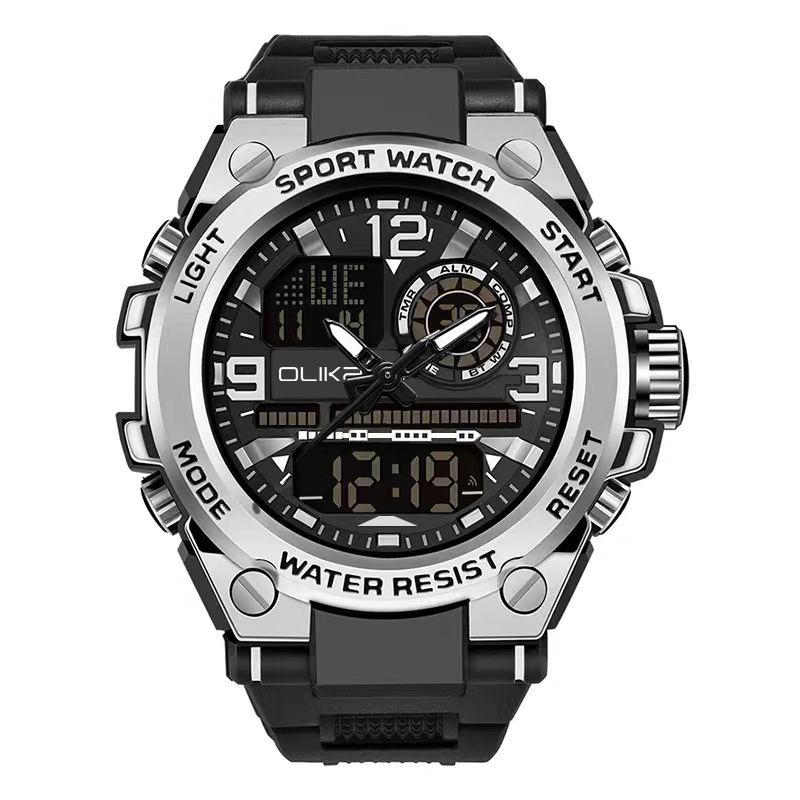 Top Brand New Dual Display Electronic Watch Student Multifunctional Examination Sports Multifunctional Electronic Watch