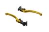 EFFEX Smooth Fit Levers for Left and Right Set Lever EAL033G YZF-R1/YZF-R1M (2015-2022) Gold, (Brake/Clutch Set)