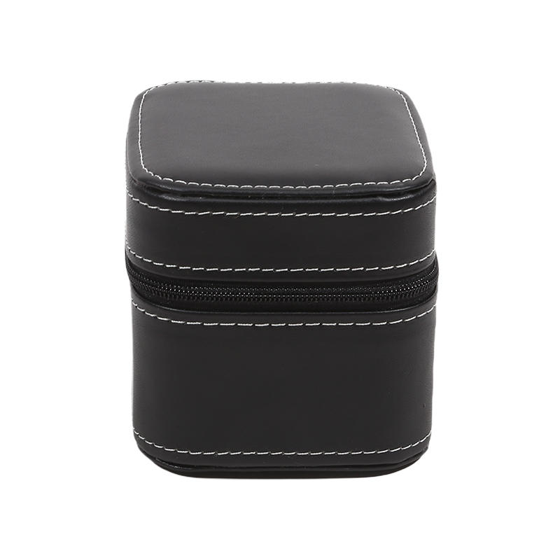 

New PU Leather Watch Storage Box Single Watch Display Case Wristwatch Holder Travel Jewelry Watch Organizer for Men Gift чорний