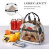 Cute Ribbon Yorkie Reusable Lunch Bag Insulated Lunch Box Tote with Adjustable Strap Leakproof Bento Bags for Work Picnic Beach