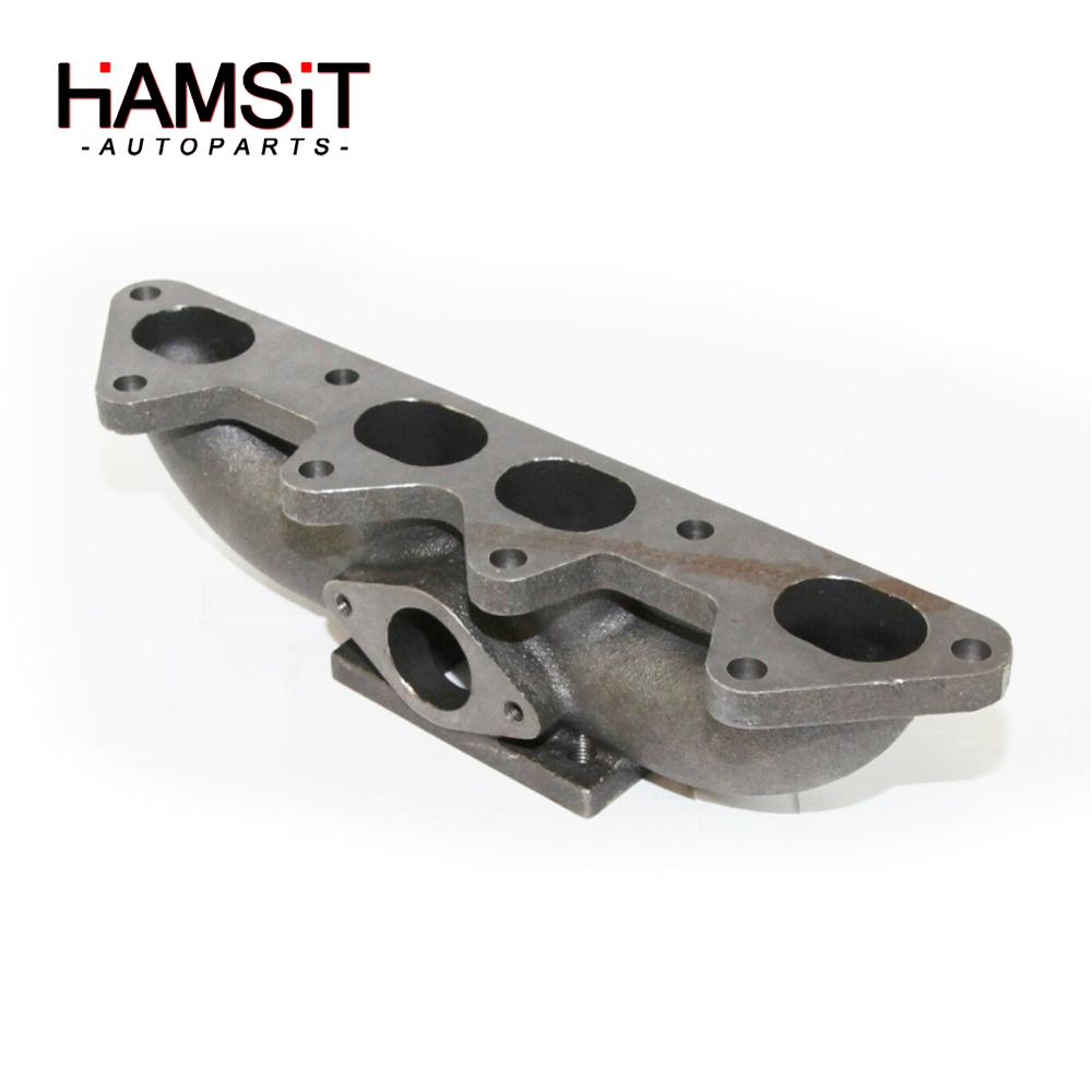 Hamsit Cast Iron Turbo Manifold For Honda Accord 94-02 EX LX F22 F22B F23A 2.2L/2.3L SOHC Flanged T3