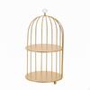 Bird Cage Cosmetic Organizer 2Tier Makeup Birdcage Storage Rack for Dressing
