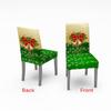 2 /6pcs Christmas Chair Covers Santa Elastic Stretch Dining Room Office Chair Slipcover Kitchen Seat Cover Spandex Navidad Decor