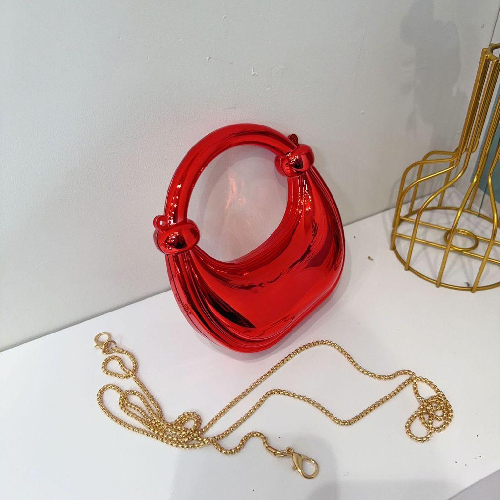 Mini Acrylic Shell Bag With Chain Strap For Daily Fashion And Kids