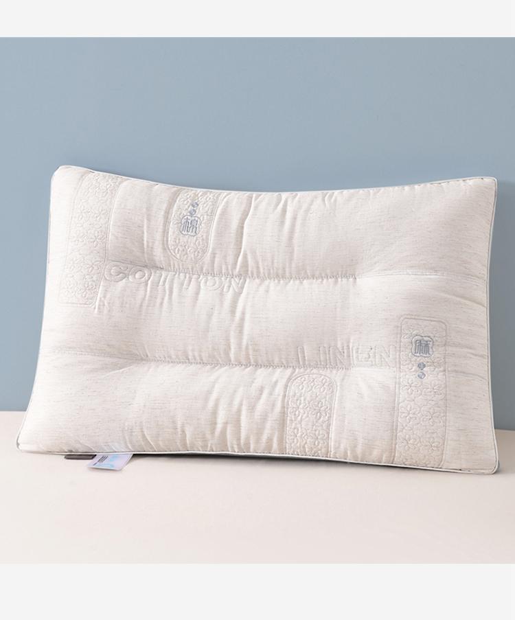 Yongyou Wan Cotton Hemp Velvet Comfortable Shaped Pillow Student Dormitory Home Bedroom Comfortable Breathable Sleeping Pillow Core