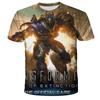 Summer Man 3D Printed Transformers T-shirt Children Cool Cartoon Short Sleeve Clothing Boys Girls Fashion Trend Streetwear