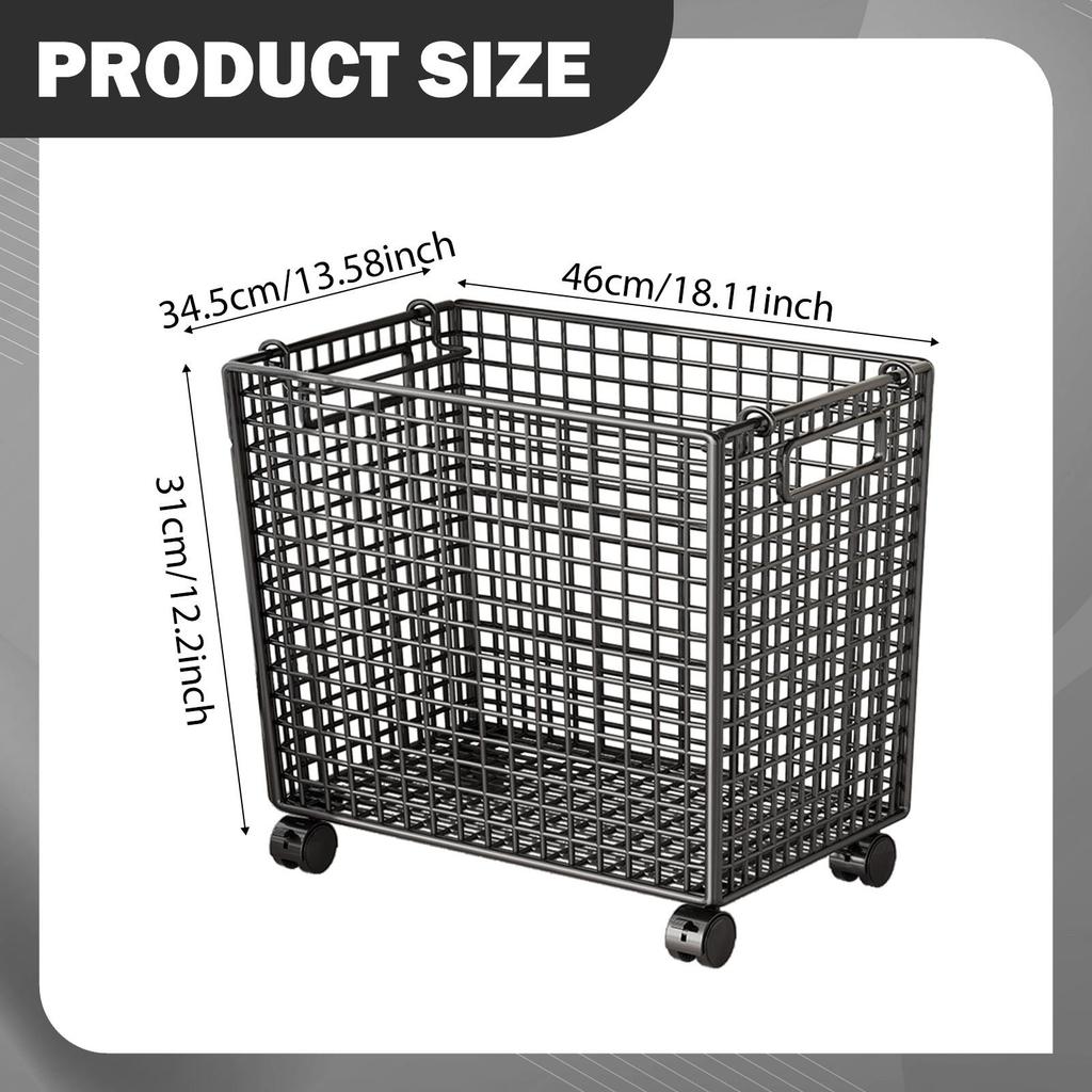 Toy Organizer Toy Box Toy Chest Rolling Basket for Playroom Kids Room Boys Girls