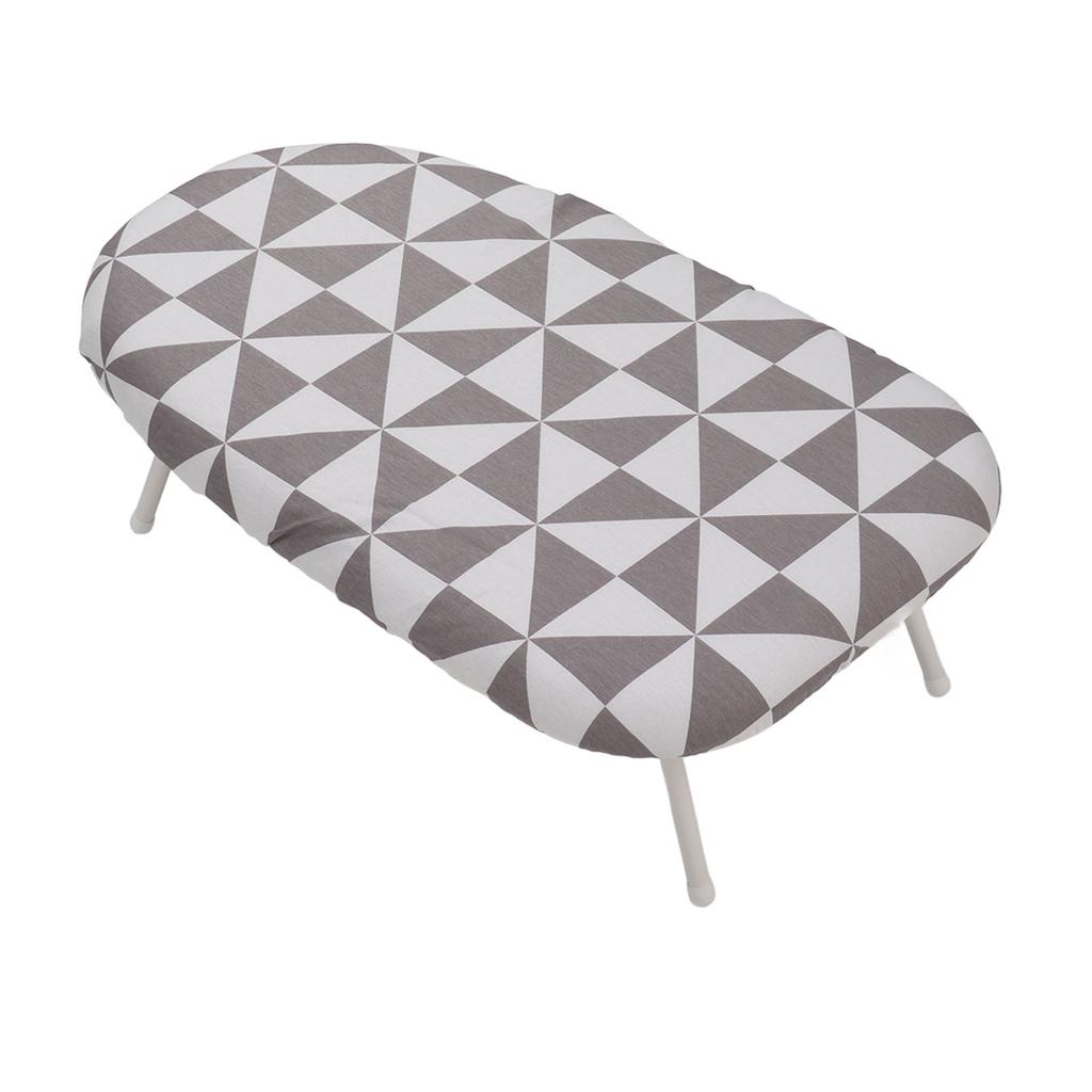 Reise-Tischbügelbrett Tischplatte zum Falten von Kleidung Klappbeine mit Baumwollbezug Einfach Prismatisch