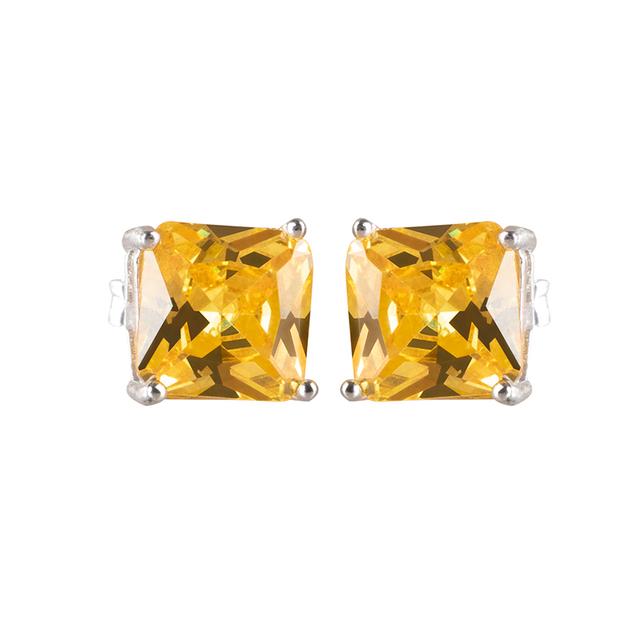 Cellacity Orecchini a Lobo in Argento Sterling 925 100% con Tormalina Paraiba 7*7mm per Donna Scintillanti Gioielli Fini da Regalo per Festa di Matrimonio