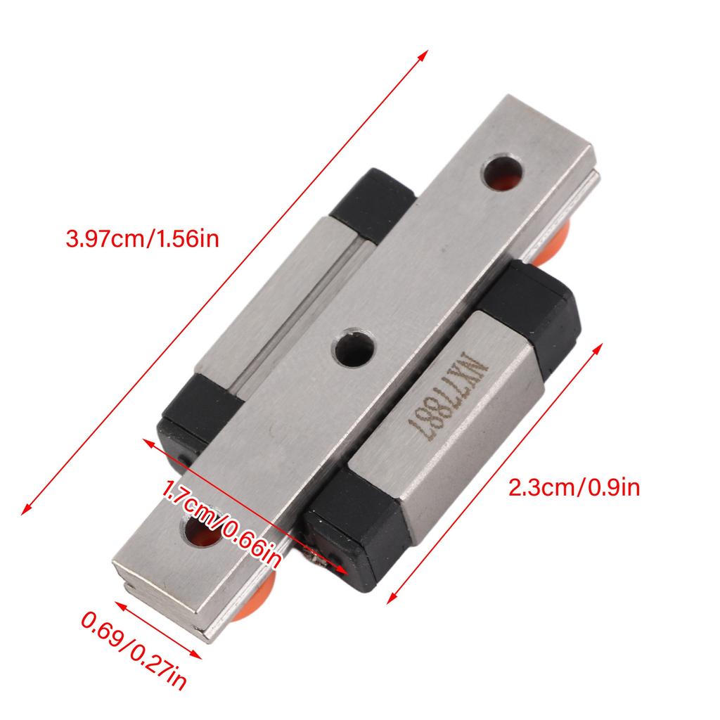 1pc LML7B Miniature Linear Rail Guide 7mm Width Slide Block(55mm)