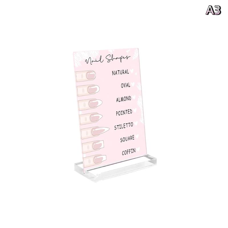 

Holder Nail Shapes Nail Tip Display Board Advice Board Acrylic Nail Shape Guide False Showing Salon Display