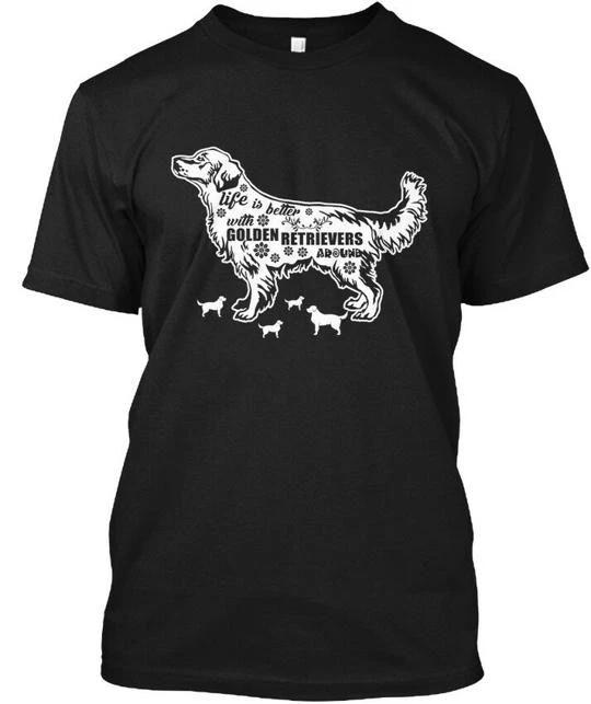 Golden Retriever Life Is Better With TTshirt Made in the USA Size S to 5XL S
