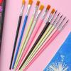 Pack of 50 Smooth Strokes Professional Art Brushes Multipurpose Painting Brushes Set for Artists Students Detail Work