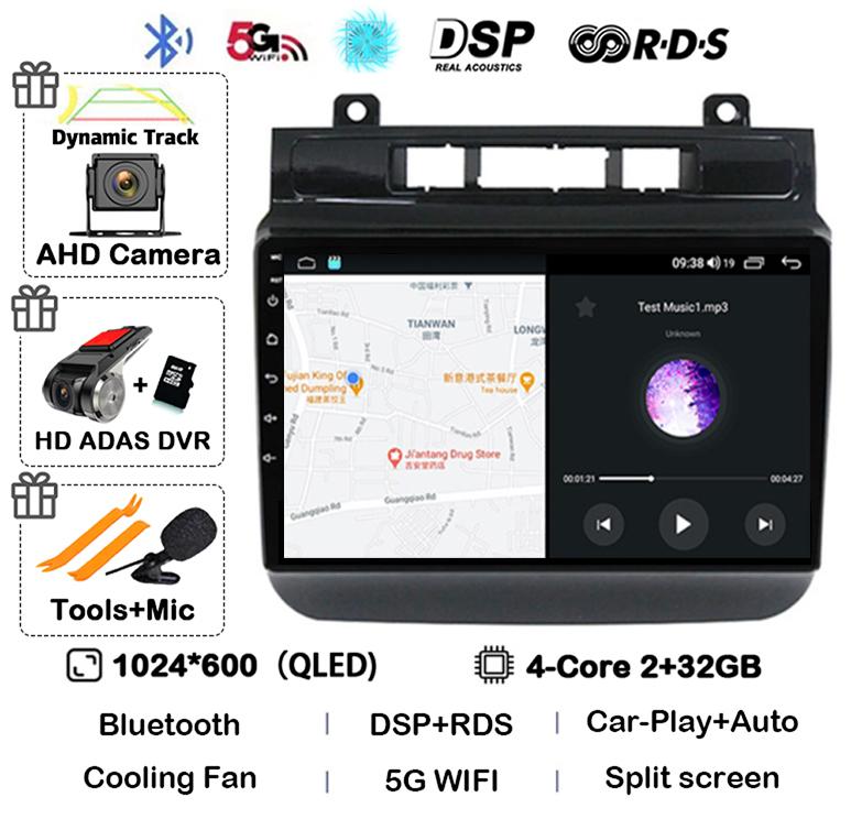 Android 14 Auto Carplay 4G WIFI Car Radio For Volkswagen Touareg FL NF 2010-2018 Multimedia Video Player Navigation Stereo GPS