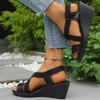 Fashion Shoes Female 2025 Hot Sale Open Toe Women's Sandals Fashion Plus Size Casual Summer New Non-Slip Comfortable Wedge Sandals
