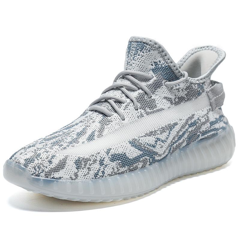 Couple shoes summer breathable flying knitted sports casual shoes running shoes