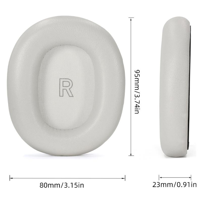 Sheepskin Leather Ear Cushions For H95ANC Headsets Earmuff Earpads Enhances Noise Reduction And Long Last Comfort Fit