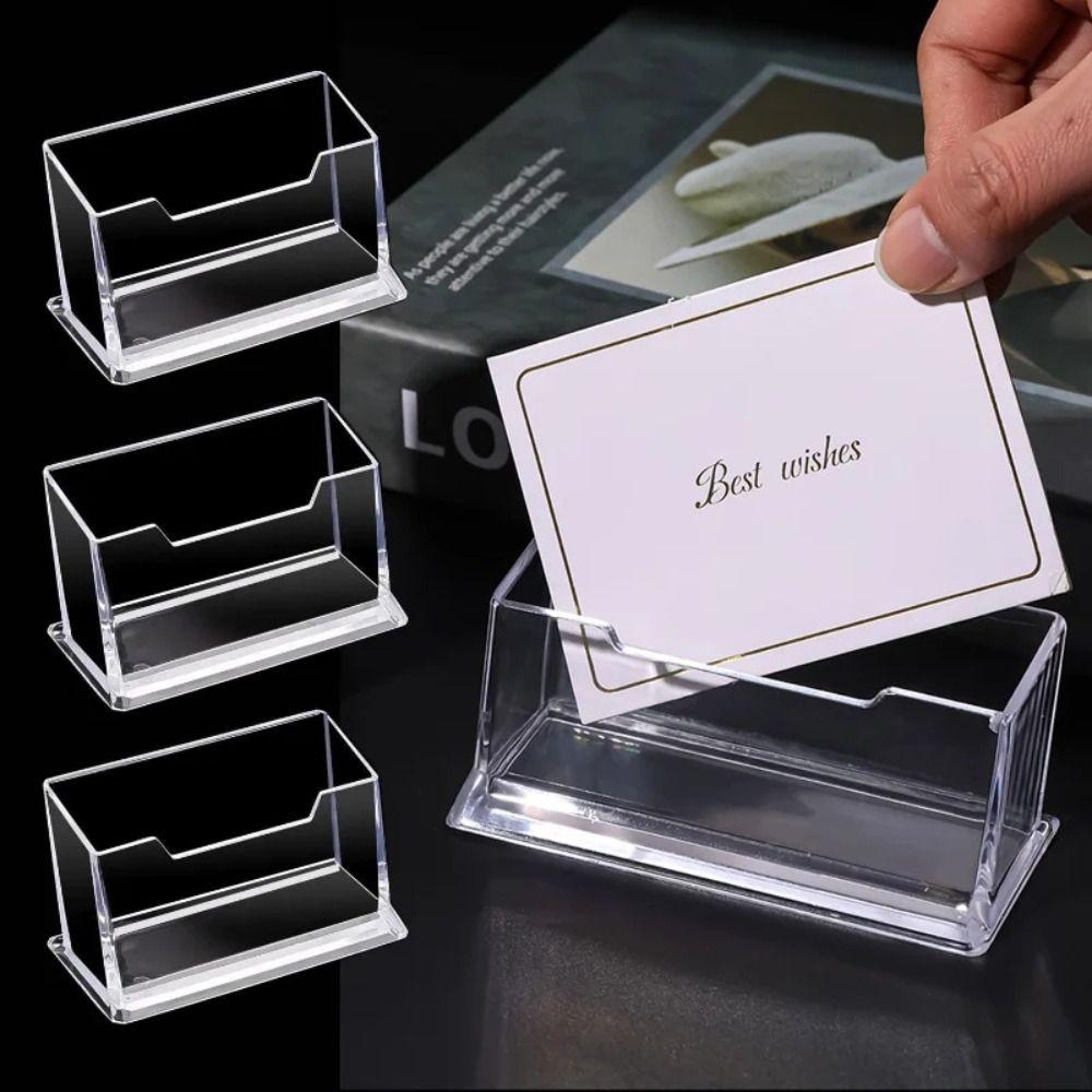 

Desk Storage Desk Card Organizer Tabletop Shelf Cards Display Stand Box Business Card Holder Memo F