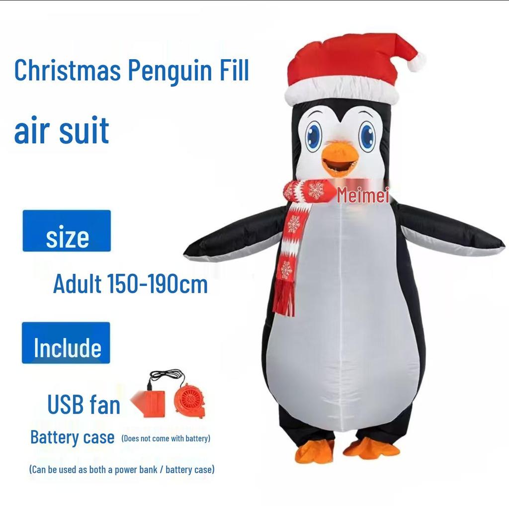 Santa Claus Inflatable Costume for Festive Fun and Stage Performances