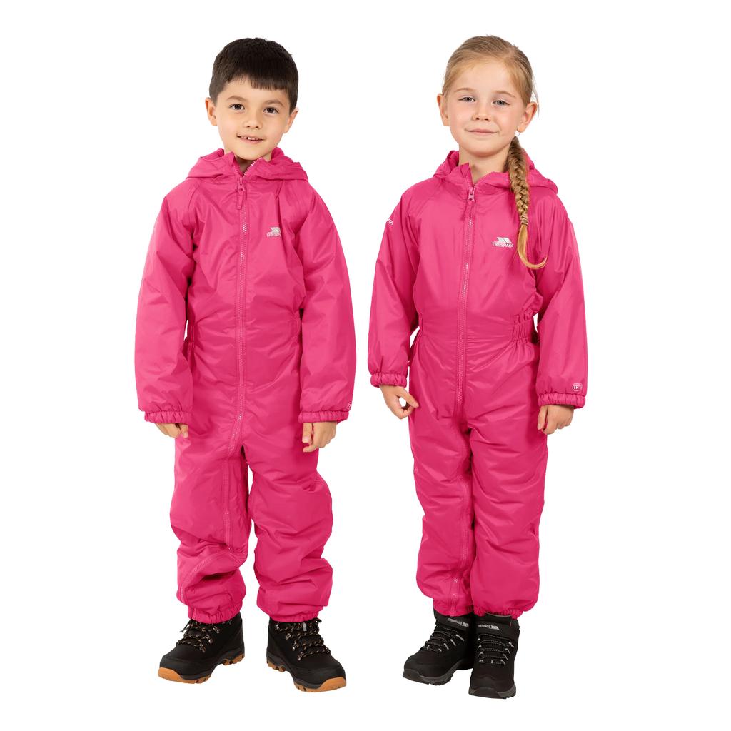 Trespass Kids Unisex Dripdrop Padded Waterproof Rain Suit