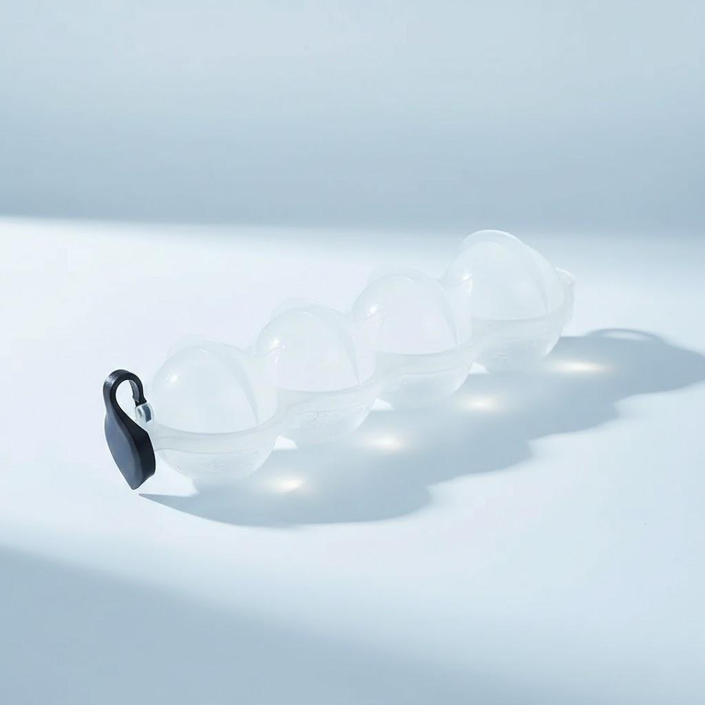

Whiskey Ice Ball Mold 4 Cavity Ice Cube Tray Cocktail Drink Maker Silicone Ice Cube Mold Set прозорий