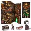 DIY Book Nook Kit Magic House Wooden 3D Puzzle Bookshelf Insert Decor Dollhouse Model Bookend Building Home Decoration Gifts