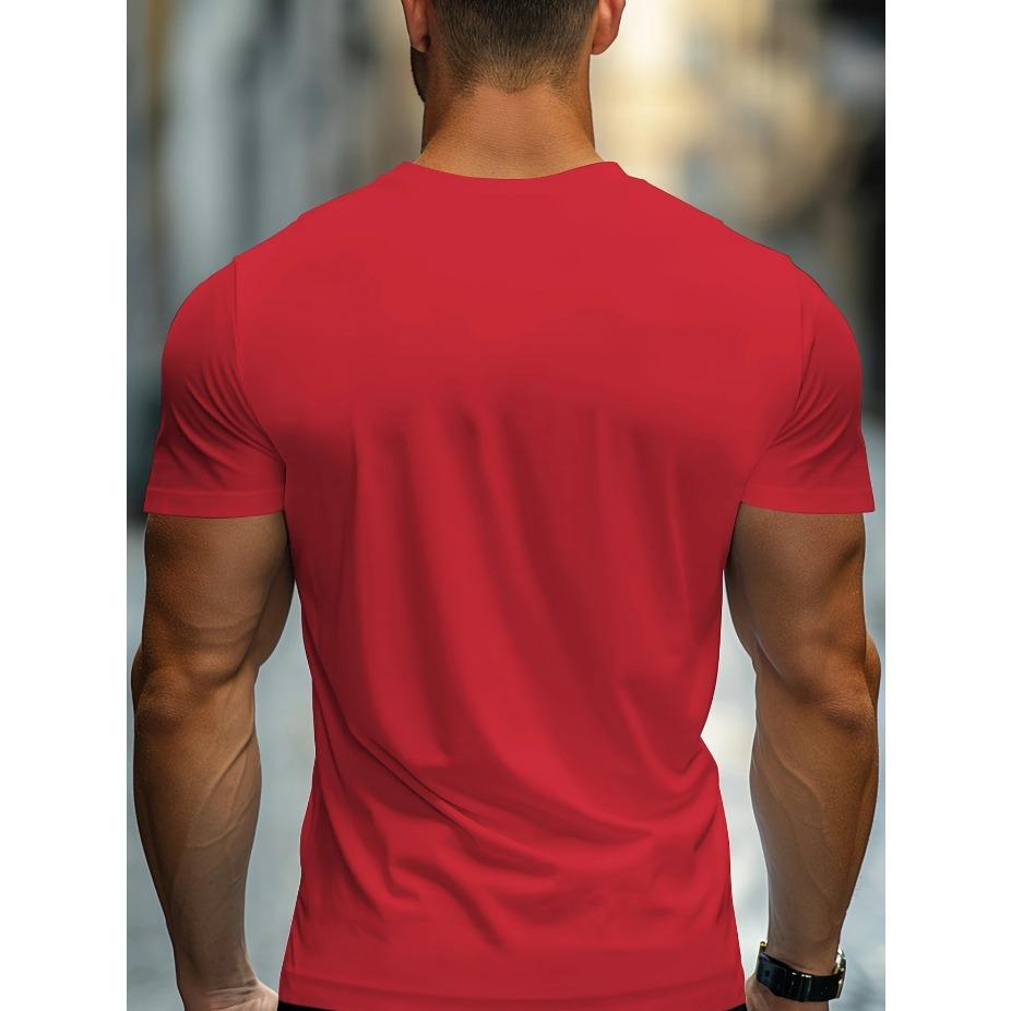Tricou de umăr pentru bărbați la modă cu imprimeu caligrafic Paris