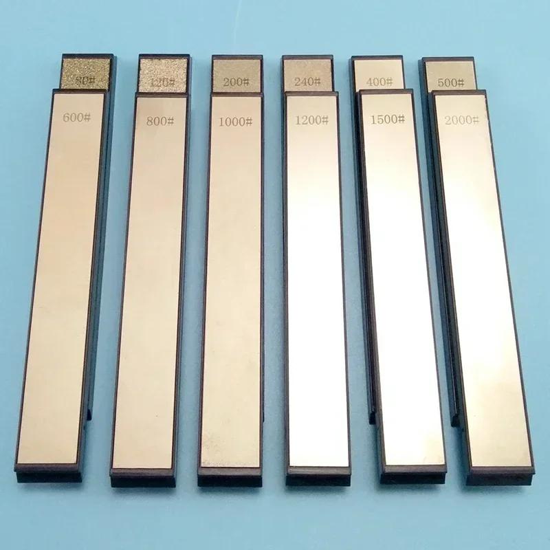 Set di 9 pietre per affilare al diamante 80~3000 Grit Affilacoltelli Affilatura Professionale Strumento per Lame Forbici da Cucina Affilacoltelli Veloce Apex Edge