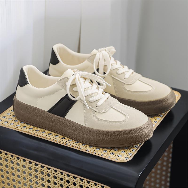 Autumn and winter new all-leather German training shoes three-time vulcanized board shoes trendy shoes 39