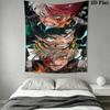 My Hero Academia Wall Tapestry Aesthetic Wall Hanging Printed Fabric Blanket Decorative Tapestries for Bedroom Living Room Home Decor