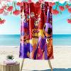1 pièce La Serviette de Plage Amazing Digital Circus, Parfaite pour les Activités en Plein Air, Fournitures de Voyage d'Été Idéales, Comme Cadeau pour les Festivals