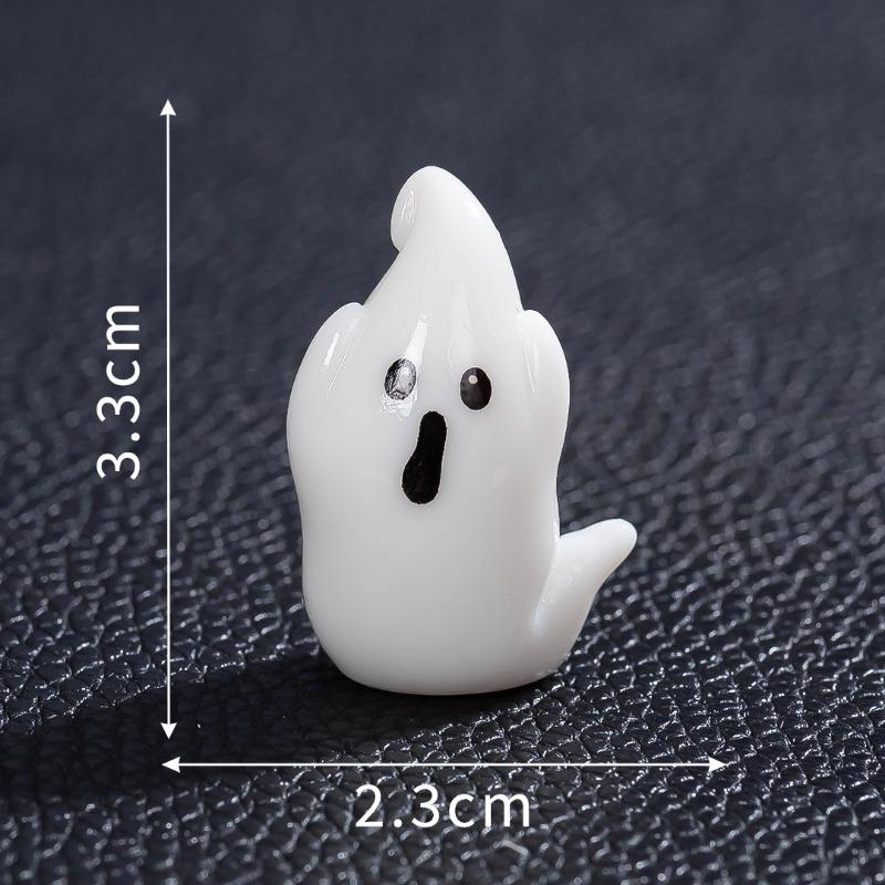 New micro landscape halloween luminous ghost ghost resin handicraft DIY ornament tabletop ornament