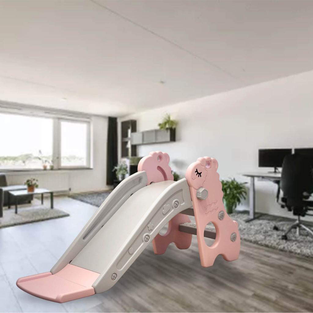 Kids Indoor Sliding Slide Freestanding Folding 1 Stairs Stable Base Climber Play Slide for Toddlers Kids Indoor Sliding Slide