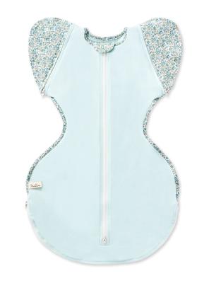 Sleeping Swaddle Sleep Swaddle Certified by International Hip Dysplasia Association Floral [Neclumi] Pattern/Blue