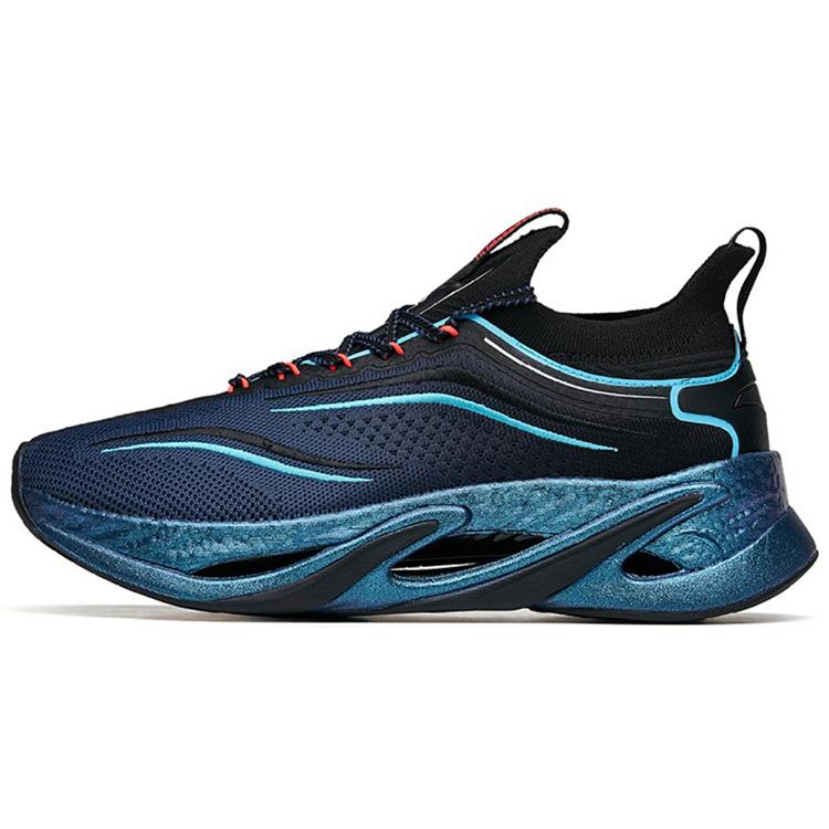 New ANTA Running Collection Running Shoes Men Low Top Ink Blue/Black 112145596-2