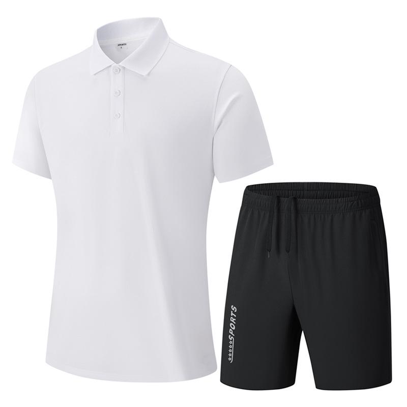 2026 Men's Casual Cotton Polo and Pants Set – Breathable, Comfortable, Customizable