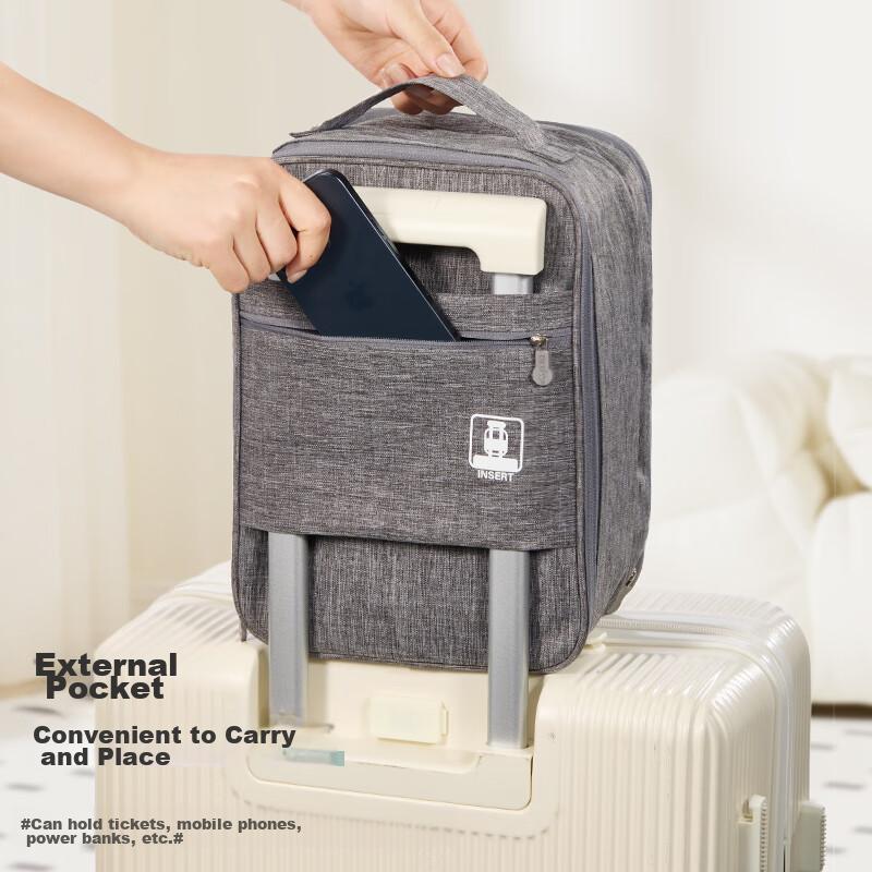 Etravel Travel Shoe Storage Bag, Handheld Luggage Bag, Gray