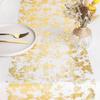 Gold/Silver Glitter Metallic Gold Thin Table Runners Sequin Metallic Foil Thin Mesh Roll Party Wedding Christmas Birthday Decor