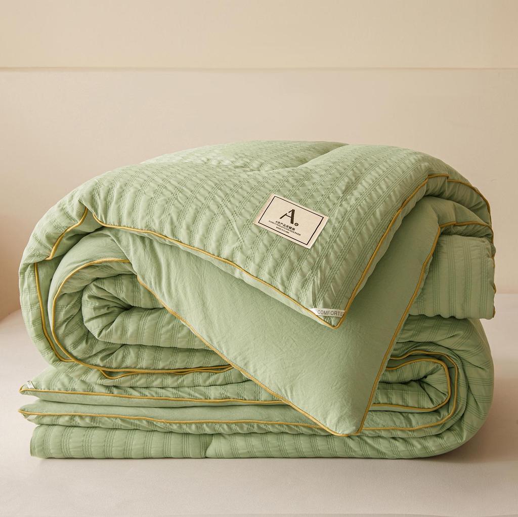 Class A Antibacterial Soybean Fiber All-Season Quilt: Cool Summer Duvet-Insert & Cozy Winter Quilt for Student Dorms