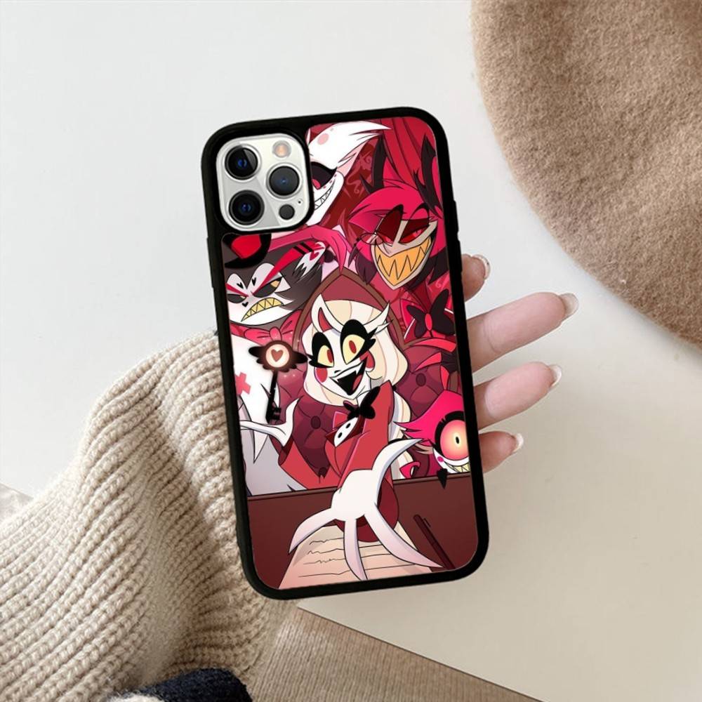 

Hazbin Anime Hotel For Iphone 17 Air 16 15 14 13 12 11 Pro Max TPU+PC Plus Shockproof Back Phone Cover iPhone 16pro max
