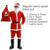 Santa Suit Christmas Santa Clauses Costume for Men Women Adults 3/4/5/6/7 Santa Costume Outfits Funny Santa Bear Hat