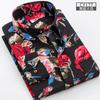 Men Dress Shirt Mens Business Casual Stripe Button Down Shirts Brand Clothing Slim Fit Long Sleeve Camisa Masculina M-5XL NS5561