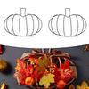 Autumn Harvest Fall Decor DIY Wreath Frame Autumn Decoration Easy To Use Pumpkin Shaped Design Halloween Decoration