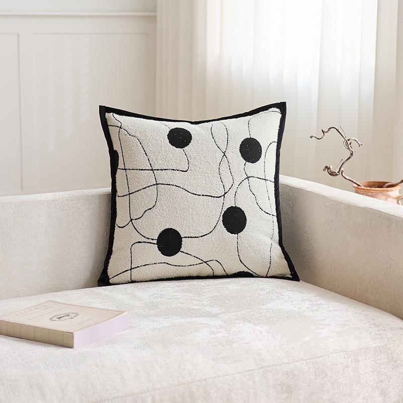 

Light Luxury Modern Style Pillow, High-end Sofa, Living Room Cushion, Bedroom Bedside Pillow, Waist Pillow, Soft Furnishing Model Room Pillow Case 45 * 45Cm pillow cover