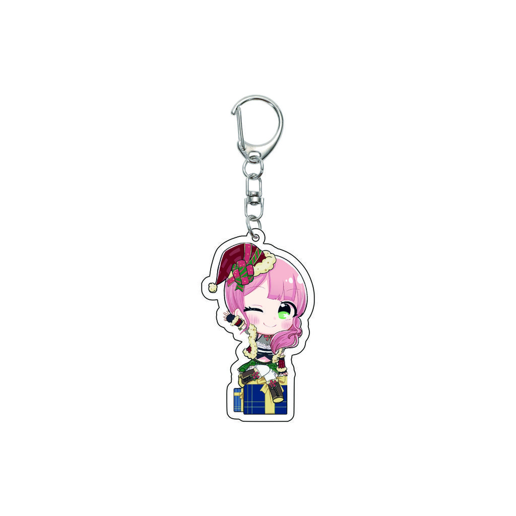 55MM Anime banG Dream Keychain Toyama Kasumi/Saya Yamabuki/Hanazono Tae Key Chain Acrylic Model Plate Christmas Gifts