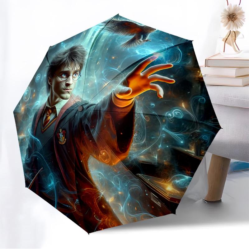 1PC Harry Potter Automatic Folding Umbrella | Vibrant Motif & Compact Design for Everyoneyy250930064