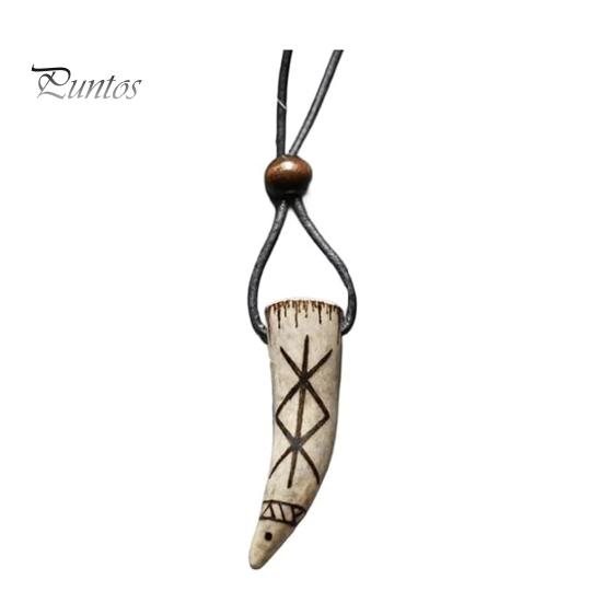 

Подвеска в виде рогов оленя, защитная связка, руна викингов, регулируемый шнур, винтажный стиль, ручная работа, ожерелье с подвеской в виде оленя, сила, гармония, ключица, ожерелье 1pc