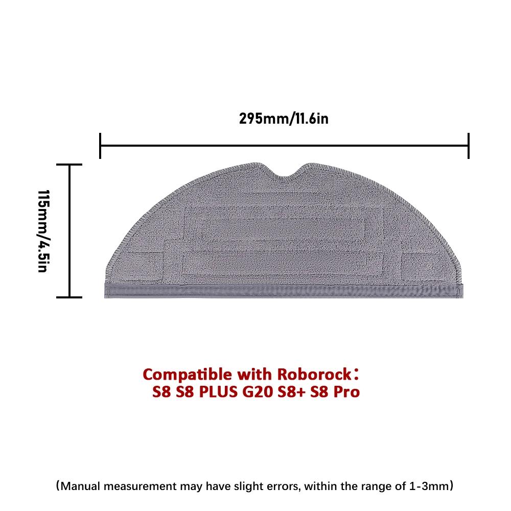 Spare Parts Kit For Roborock S8 S8 Pro Ultra S8+ Vacuum Cleaner HEPA Filter Main Roller Brush Side Brush Mop Cloths Replacement