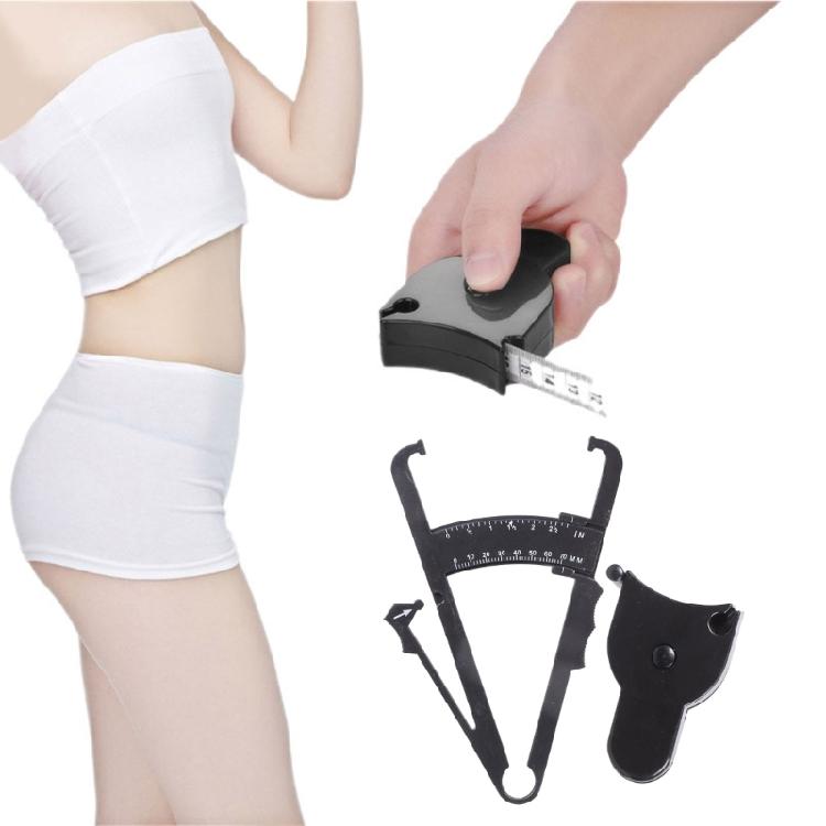 Body Fat Caliper and Measuring Tape for Body Skinfold Calipers and Tape Measure Tool for Accurately Measuring Fitness